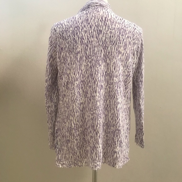 J. McLaughlin Zebra Animal Print Open Cardigan XS - Picture 4 of 5